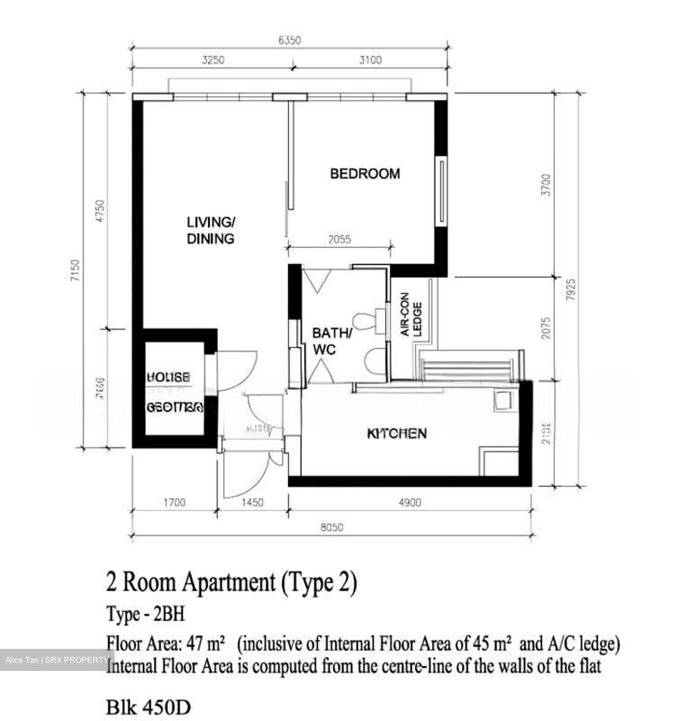 Blk 450D West Terra @ Bukit Batok (Bukit Batok), HDB 2 Rooms #545468681
